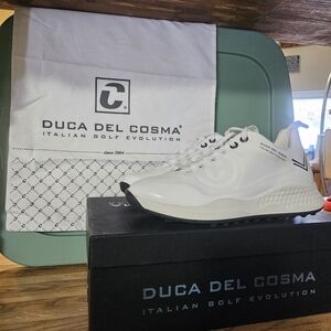 Duca del Cosma Women's Wildcat Golf Shoes: WHITE/BLACK: NEW IN BOX: EU 36